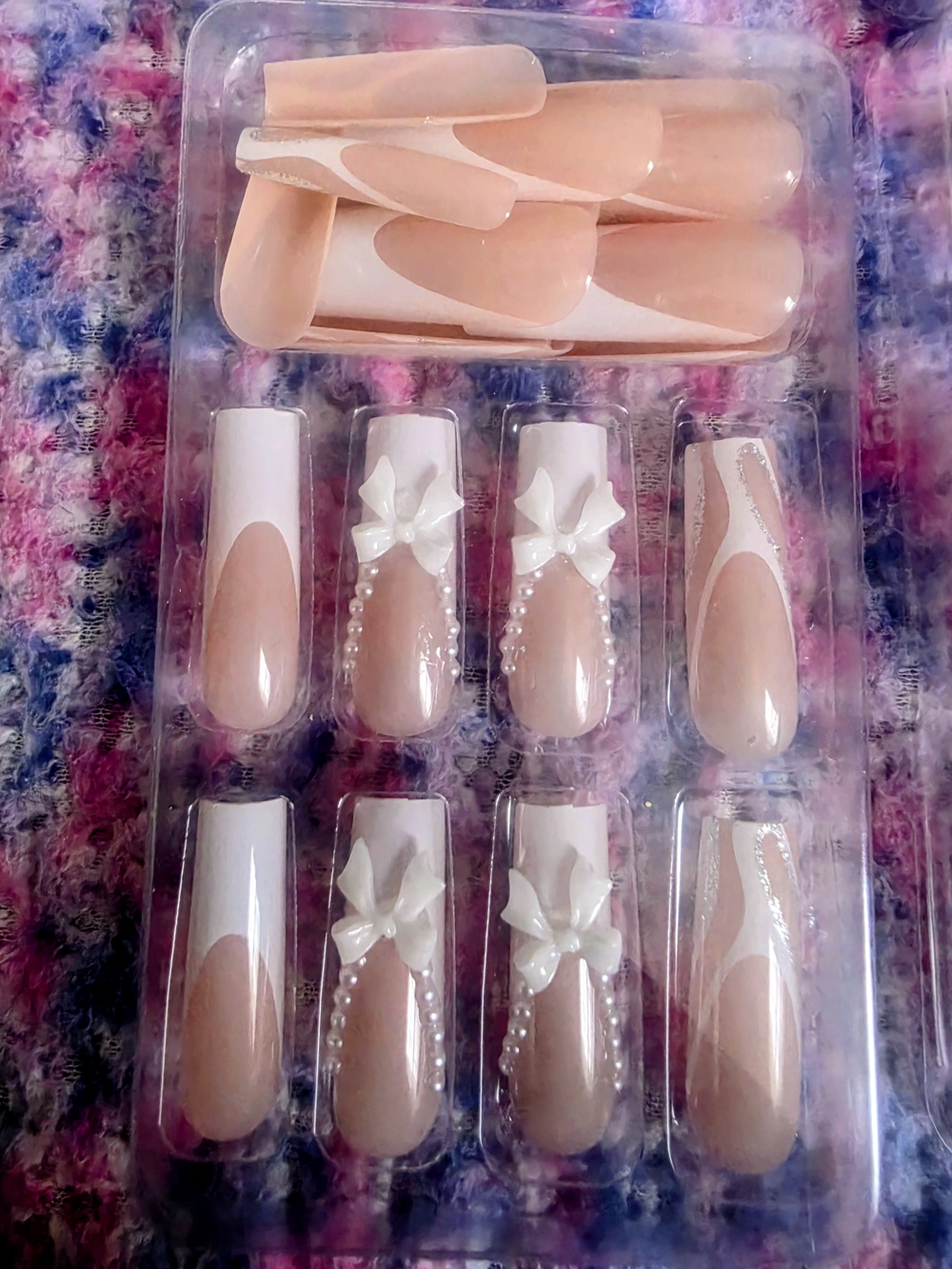 Assorted Press-On Nail Set - Neutral, Pink, Black & Gold Designs - Picture 5 of 8